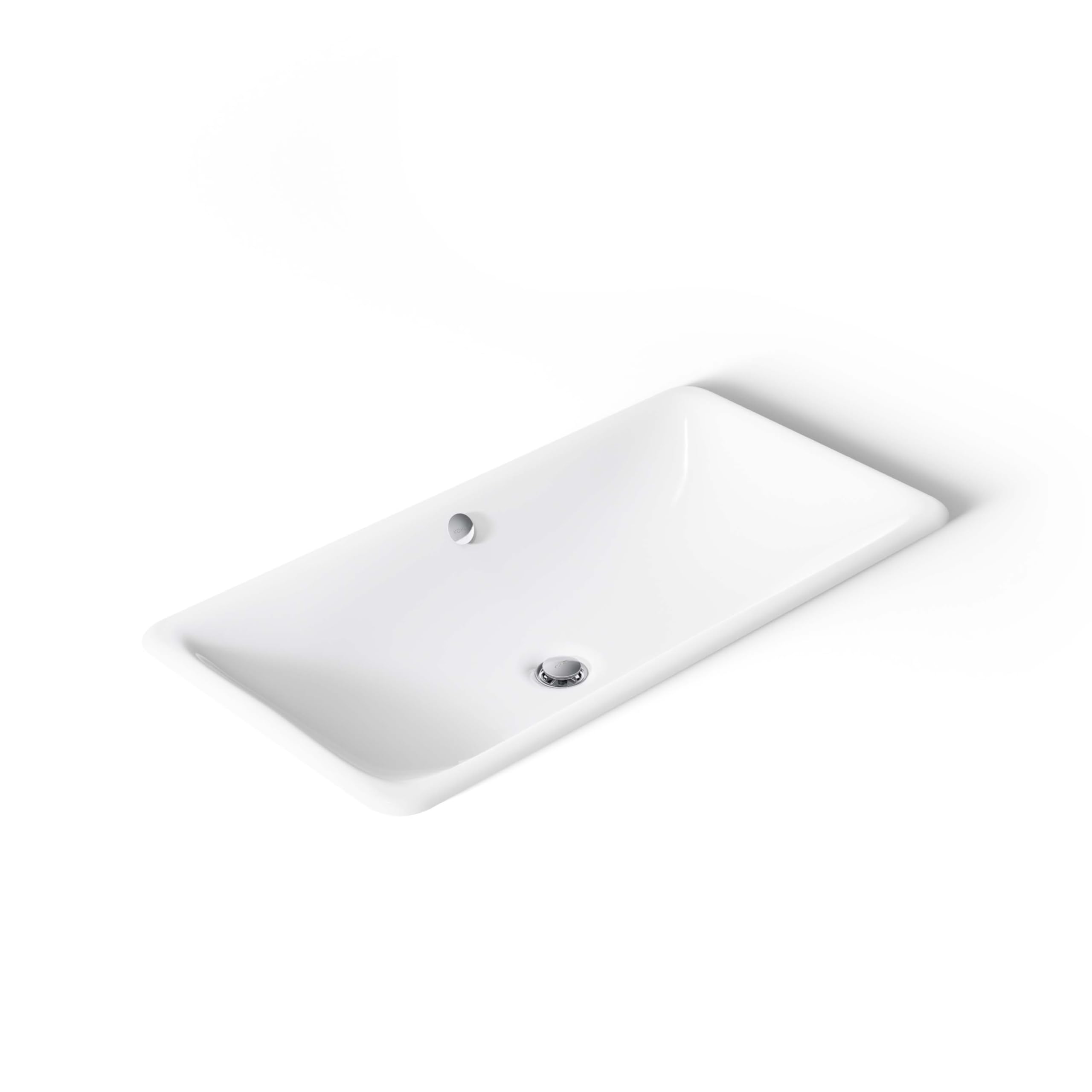 KOHLER K-20212-0 Bathroom Sinkiron Plains large Rectangular Basin