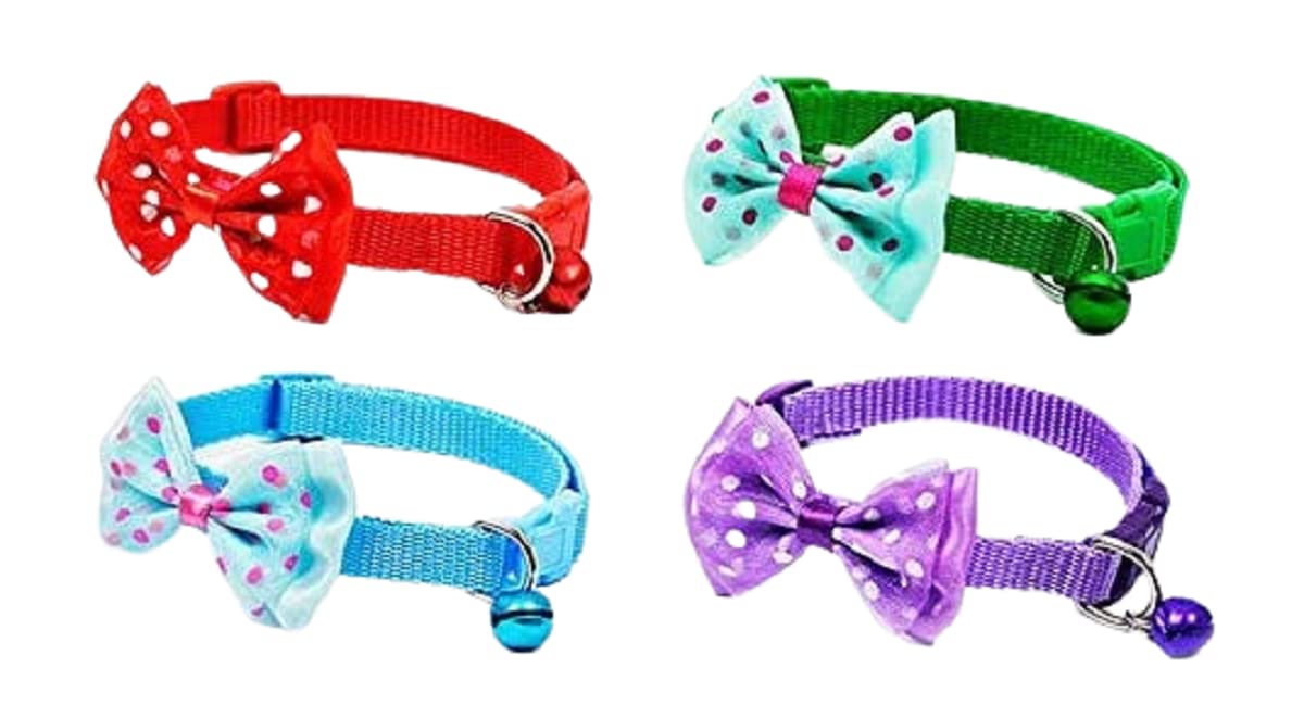 Kittu Pet Collar Belt for Kitten with Bell RABIT Print Nylon Made Adjustable Size Pet Safe Collars for Cats Rabbit (Random Color, Pack of 1) (B0BRD6G6CK) Amazon Price History, Amazon Price Tracker
