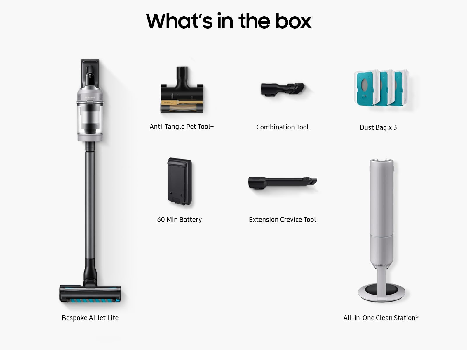 Amazon.com - Samsung Bespoke AI Jet Lite Cordless Stick Vacuum