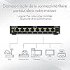 NETGEAR (GS308EV4) Switch Ethernet 8 Ports RJ45 Métal Gigabit(10/100/1000),Switch RJ45 Web Manageable Serie Plus, Plug-and-Play, Silencieux sans Ventilateur , positionnement sur Un Bureau ou au Mur