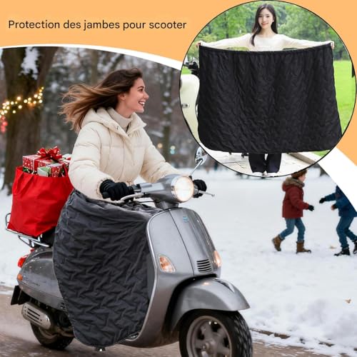 Déflecteurs de vent pour motocyclette et protecteur imperméable portable