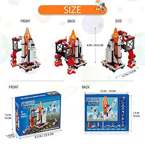 Space Shuttle Toys For 6-12 Year Old Kids Stem 12 In 1 Space Building Block Kits Stimulate Kids Creativity And Imagination Best Gifts For Space Fans Compatible With Other Building Block Brands 566Pcs #TOP2