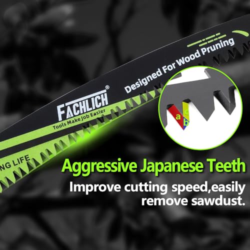 Image of Japanese Teeth Reciprocating Saw Blade 9Inch - Saber Saw Blades Wood Pruning, 6pcs Curved Edge 6TPI for Tree Trimming, Wood /PVC Pipe Cutting, Cr-V Sabre Blades