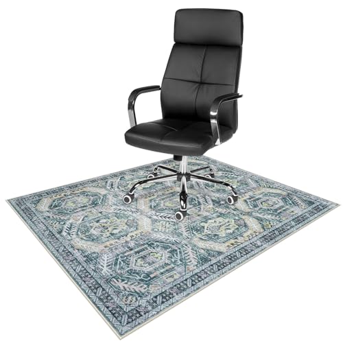 Anidaroel 48"x60" Home Office Chair Mat for Hardwood Floor, Desk ...