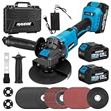 5' Cordless Angle Grinder, Brushless Power Grinder Tool Kit...