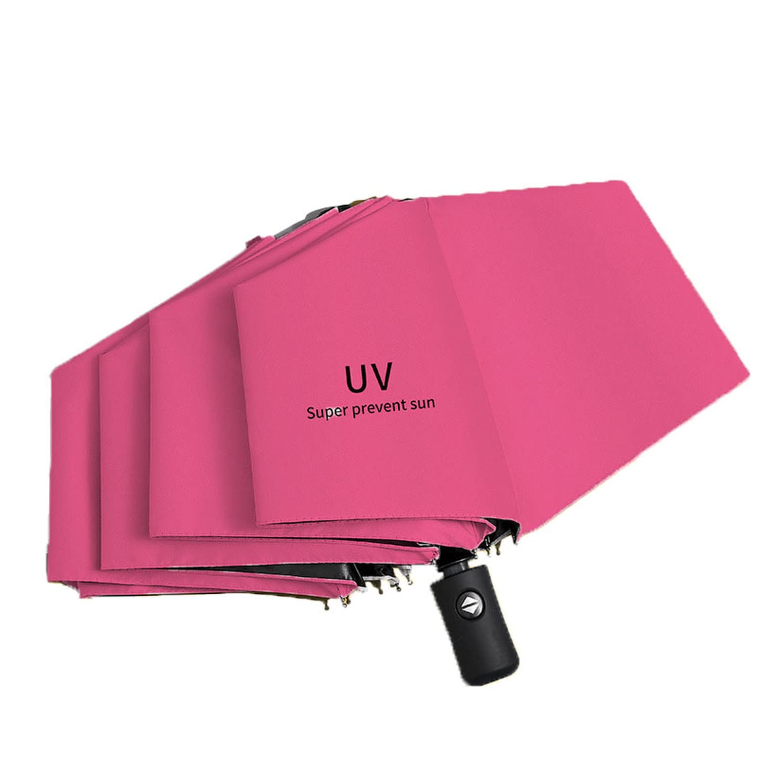 NW 1776UV Sunshade & Rain Block Folding Umbrella, 8 Hard Umbrella Bone Automatic Opening Umbrella, Add Thick Black Glue, Upf50+ Protection