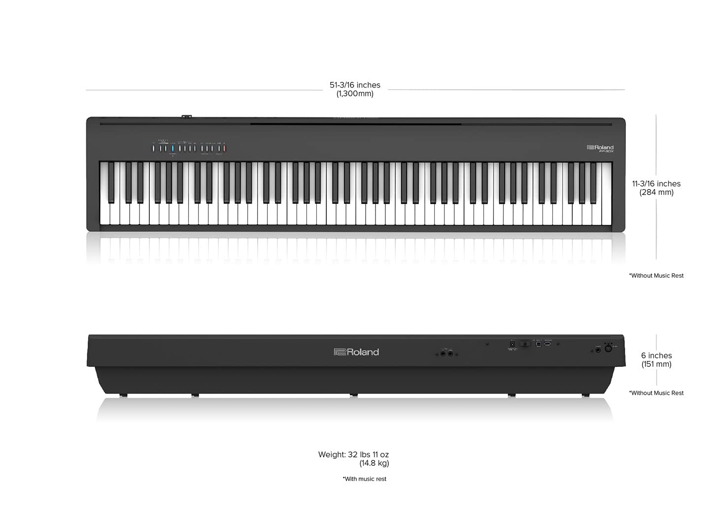 Amazon | Roland ローランド 電子ピアノ デジタルピアノ ポータブル 88 