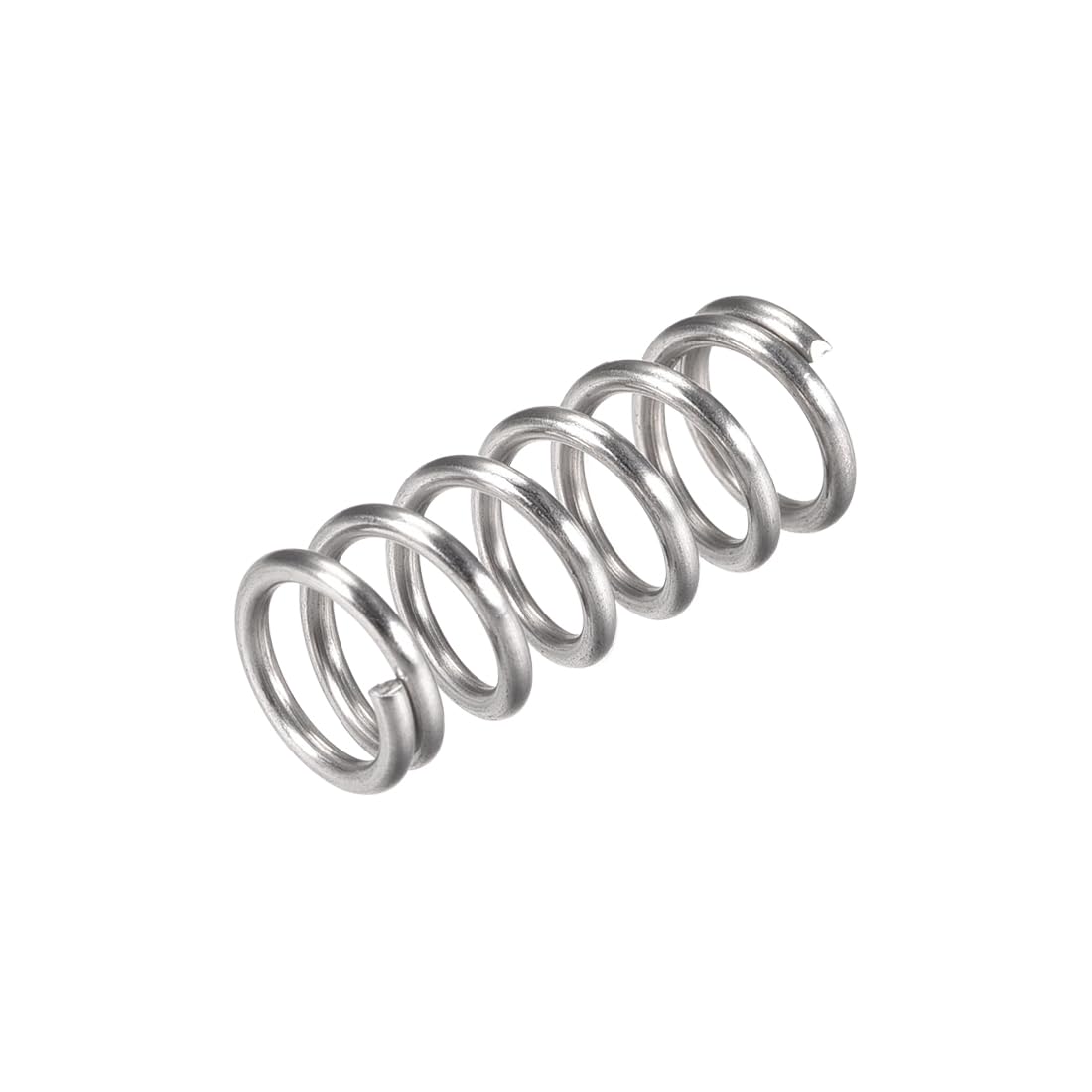 uxcell 10-Pack 304 Stainless Steel Compression Springs, 12mm OD, 1.6mm Wire, 30mm Free Length, 63.2N Load for Appliances & Motors