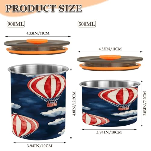 Contenedor Hermético de Café Qilmy Acero Inoxidable 17oz miniatura 3