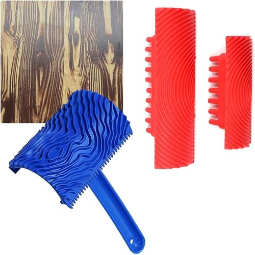 H HAGU LANDE Wood Grain Tool Kit (3PCS)