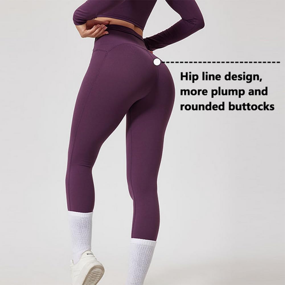 Donna Pantaloni Palestra Controllo della Pancia Pantacollant Opaco Elastici Tuta Collant Abbigliamento Sportivo