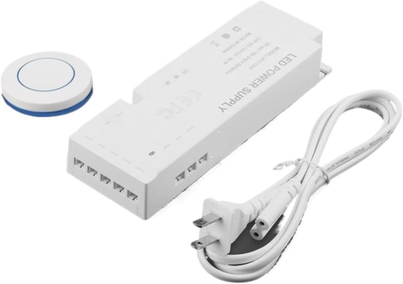 Remote Control Switch LED Ultra-Thin Wardrobe Light Dedicated Power Supply 12V Transformer 24V Wine Display Cabinet Layer Light(Remote control-12V100W-10 Output)