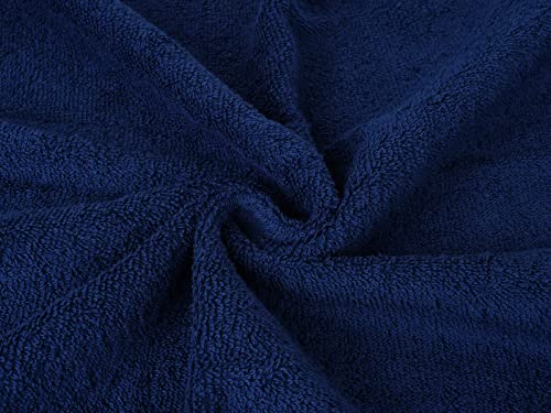 Image of Casa Copenhagen,Germany Design - He & She Super Soft Collection 100% Cotton Bath Towel Set (Size : 70 x 140 cm) -NN- Racing Red & Iris Blue