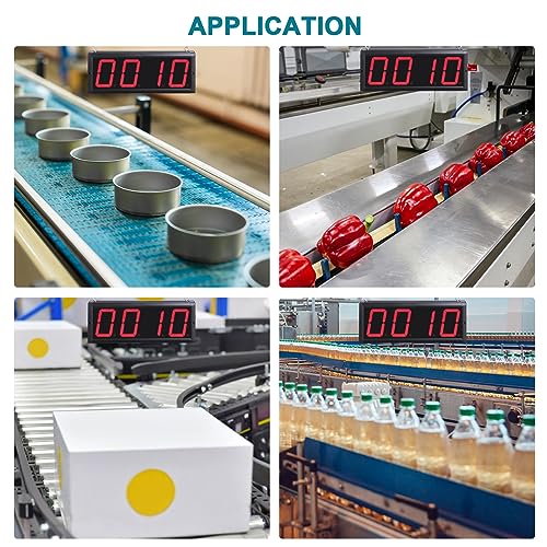 Image of Digital LED Counter Count Up to 9999 Laser Sensor 4in Digits Display Counter People Visitor Counter 110-240V