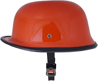 Sage Square German Retro Style World War Inspire Half Helmet (Orange Glossy) (Extra Large) (Non-Motorized) Price In India