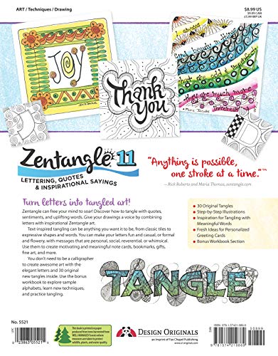 Zentangle 11: Lettering, Quotes, and Inspirational Sayings Taschenbuch – 1. April 2015 - Image 3