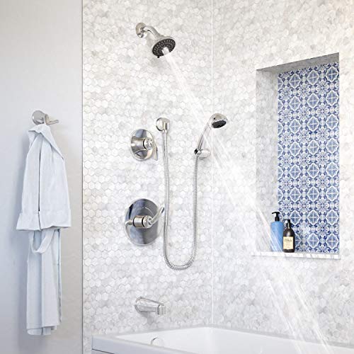 Symmons 5506-1.5-TRM Elm kit para bañera y ducha de 5 sprays con ducha manual de 3 sprays en cromo pulido (válvulas no incluidas) miniatura 5