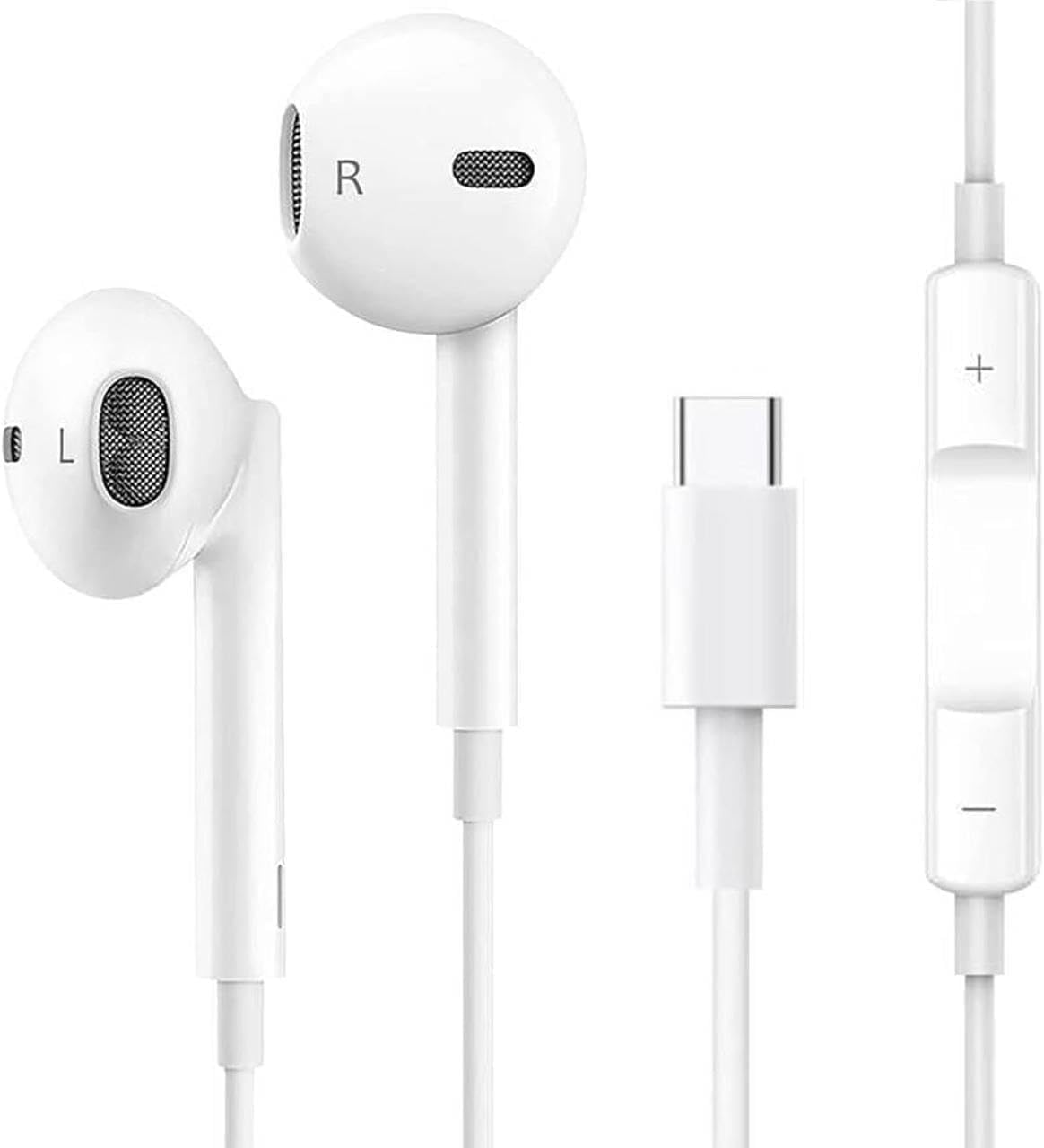 Écouteurs USB C,Ecouteur Filaire HiFi Stéréo Compatible avec iPhone 17/16/15 Pro Max Plus,iPad Pro Air,Samsung Galaxy S25/S24/S23/S22/Ultra,Google Pixel,Xiaomi,Huawe,Android,Type C
