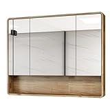 【Elección para usted】 Incorpora completamente las excelentes funciones de los materiales de alta calidad, un espejo cosmético adicional para uso diario, apertura y cierre ocultos y bisagras silenciosas, el interruptor se siente más cómodo y es muy fácil de limpiar, este gabinete es definitivamente su necesidad -tener artículo. Tener segunda opción. Imprescindible para la habitación.