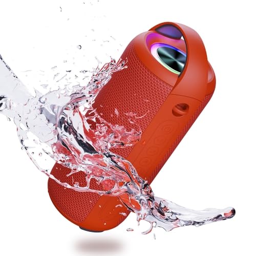 Image of ELECTROPRIME Compatiable for HY01 20W Outdoor Waterproof Stereo Sound Bluetooth Speaker(Red)