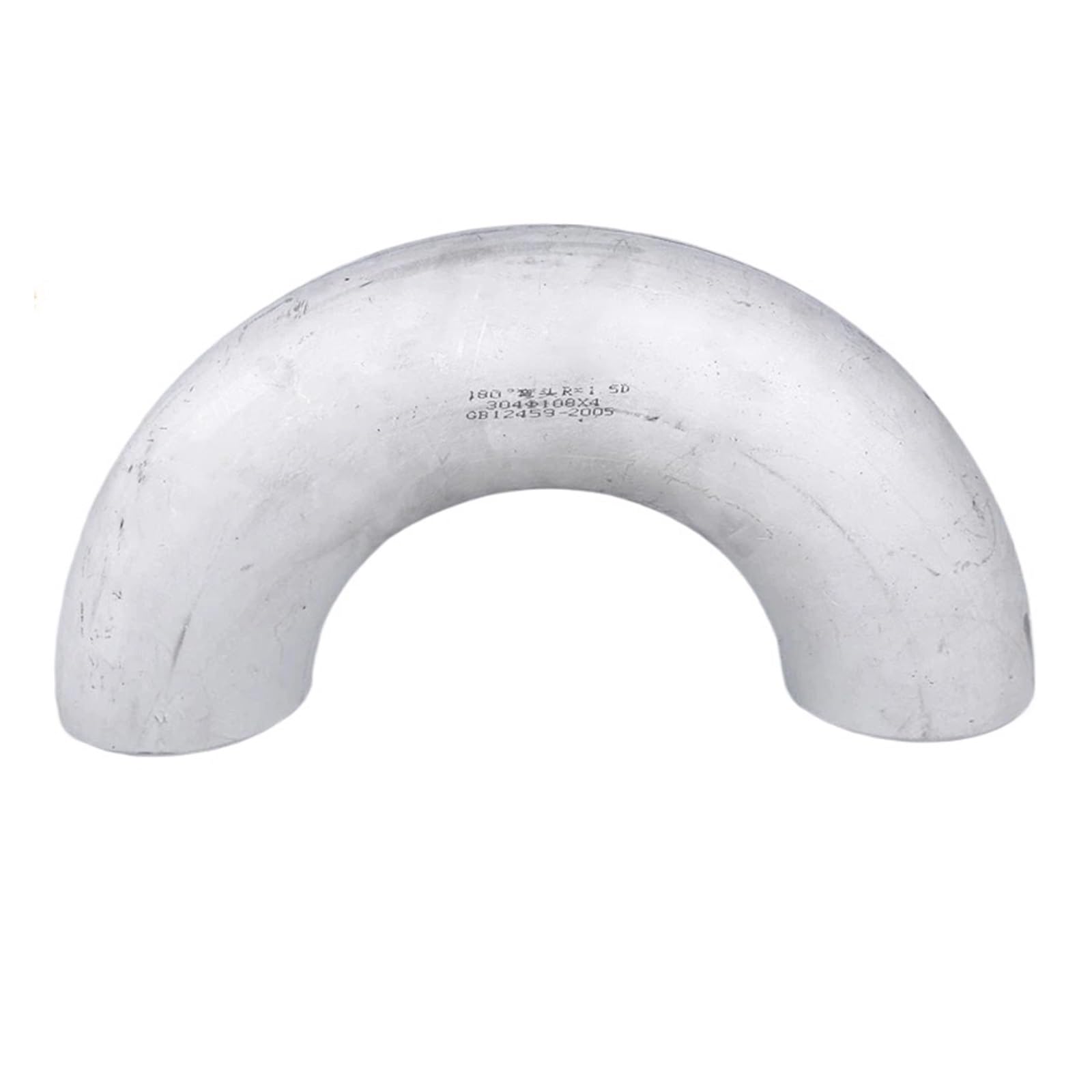 Generico Raccordi for tubi senza saldatura saldati e stampati in acciaio inossidabile 304, gomito a 180 gradi, curva a forma di U, raggio lungo, livello industriale(60-3)