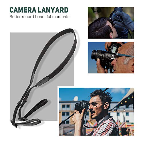 RuleaxAsi Alça da câmera com fivelas de liberação rápida, Corda de câmera ajustável Compatível com G