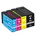 Produktbild Gorilla-Ink 4 Patronen XXL kompatibel mit Canon PGI-1500 XL | Geeignet für Canon Maxify MB-2000 MB-2050 MB-2100 MB-2150 MB-2155 MB-2300 MB-2350 MB-2700 MB-2750 MB-2755