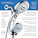Hotel Spa AquaCare for California As-Seen-On-TV High Pressure Handheld Rain 50-mode 3-way Shower Head Combo with Adjustable Arm, Anti-clog Jets, Tub & Pet Power Wash, 6 ft. Stainless Steel Hose
