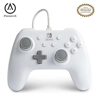 Amazon Com Powera Wired Controller For Nintendo Switch White Gamepad Wired Video Game Controller Gaming Controller Nintendo Switch Everything Else