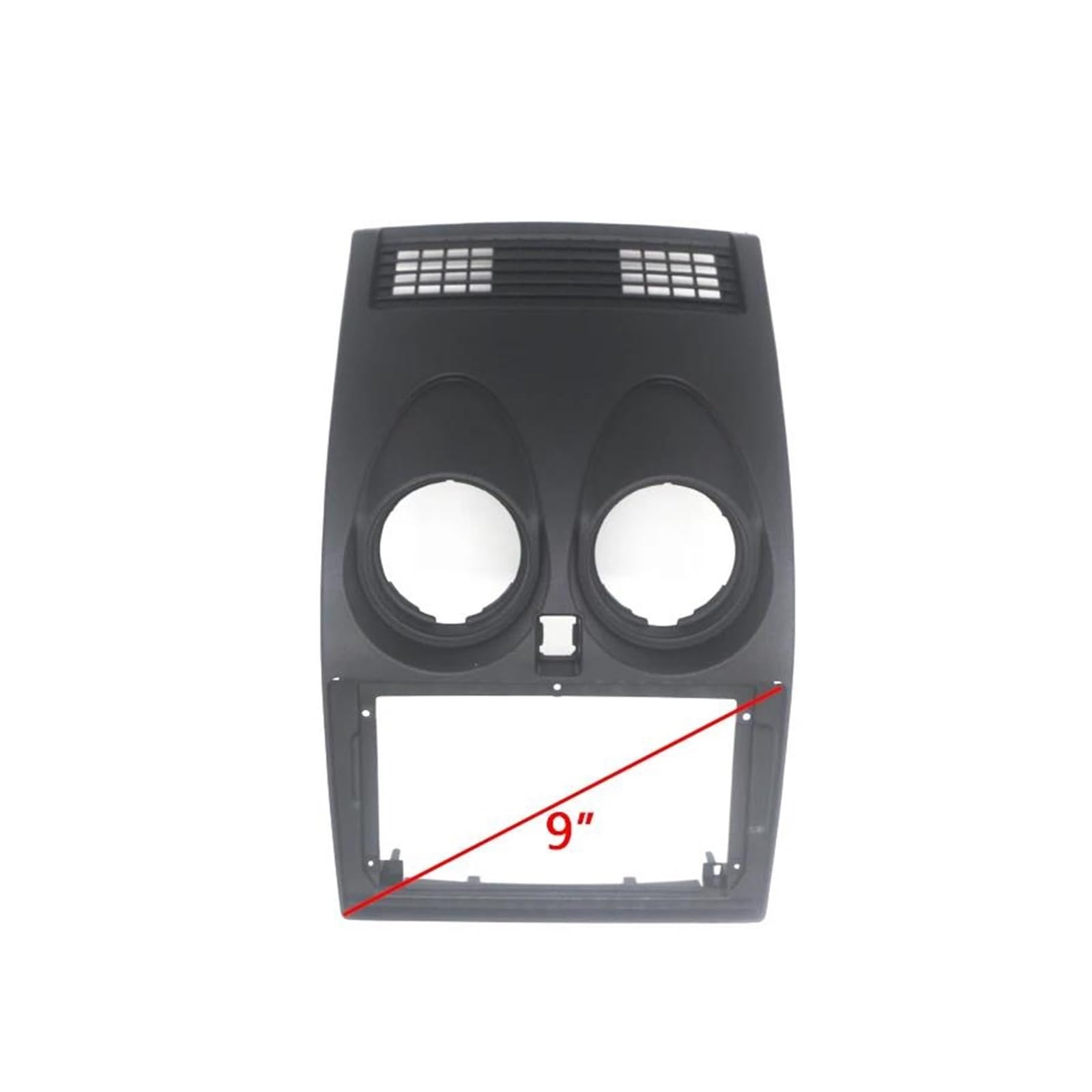Genérico Adaptador Radio Coche Kit Marco para Autorradio 9" (2 DIN) para Nissan para Qashqai 2006-2013 Embellecedor Panel Frontal Unidad Principal(Fascia)