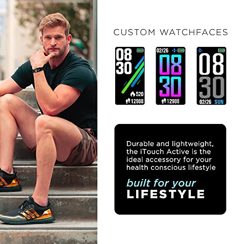 iTouch Fitness Tracker Active for Men and Women, Heart Rate, Step Counter, Notifications, Sleep Monitor, Customizable Watch Face, Compatible with iPhone - Android, App - Bluetooth Connectivity - Image 6
