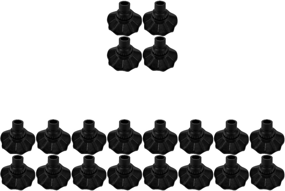 Balacoo 20pcs Scratch Chair Leg Caps Furniture Feet Protectors for Hardwood Floors Easy to Install Camping Chair Accessories