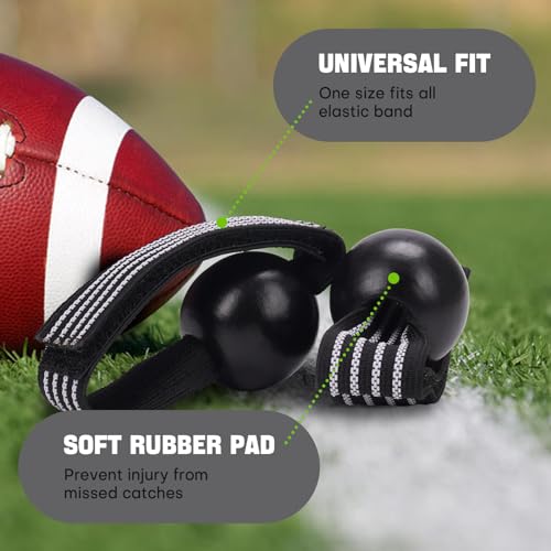 Nezylaf American Football Catching Trainer Band, Rugby Football Catching Receiver Trainers, Football Receiving Training, Volleyball Catching Training Hand Strap Beginner Practice Fingertip