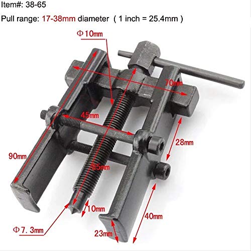 Szdealhola Two Jaw Twin Legs Bearing Gear Puller Remover Hand Tool Removal Kit (17-38Mm) #TOP4