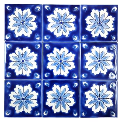 DŸARI Hand Painted Ceramic Tiles Cover