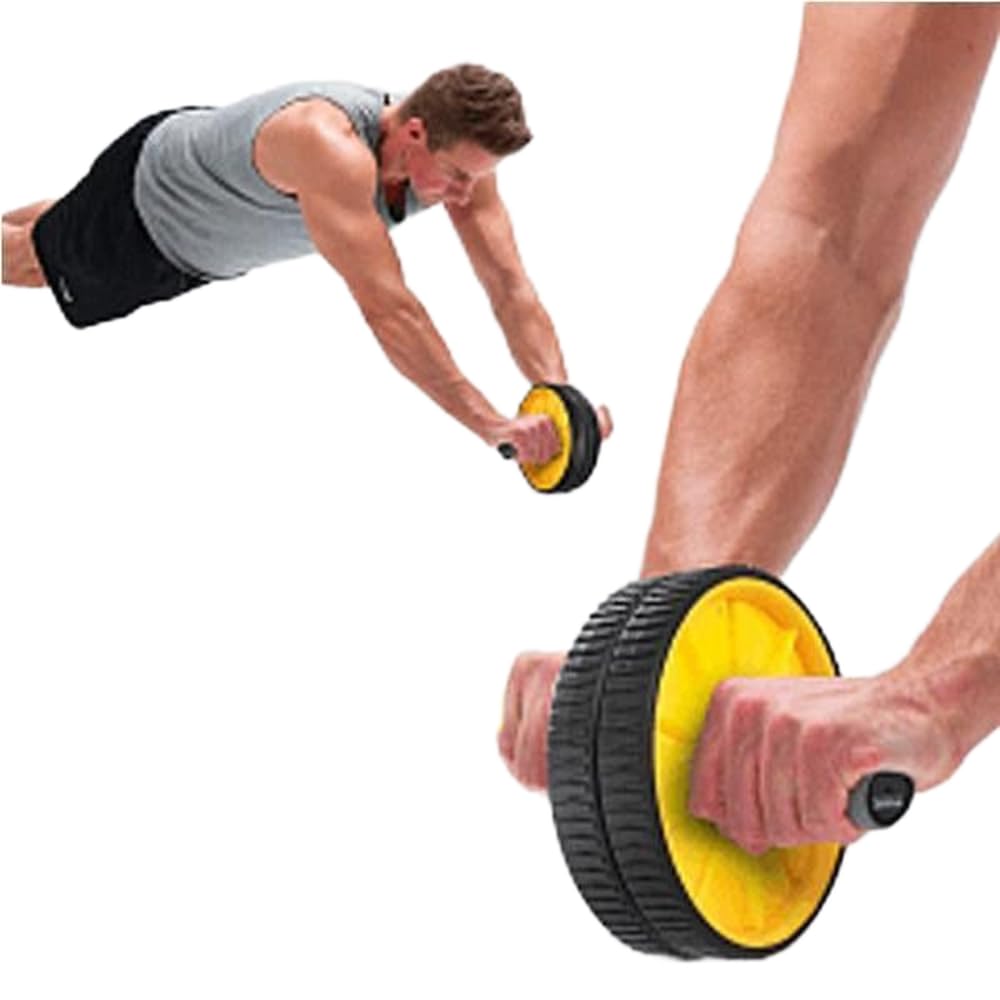 Owlix Abs Workout Equipment Abs Roller Calisthenics Equipment Pack of 1 Ab Exerciser (Yellow)-picture-28