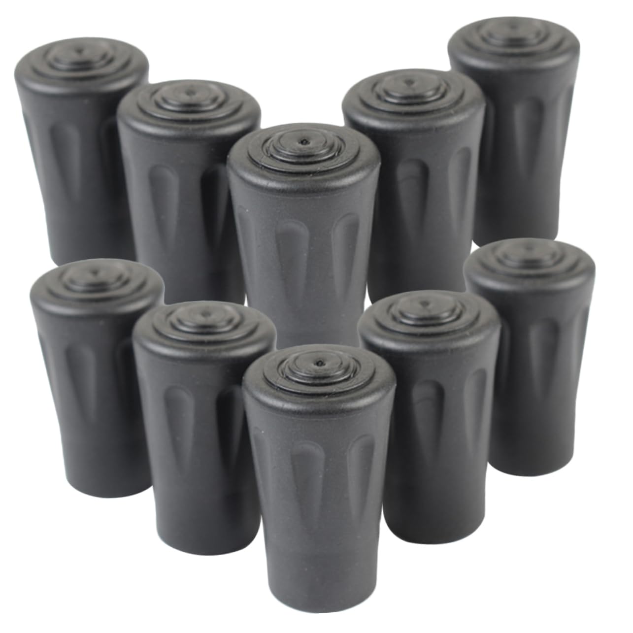 FOMIYES Walker Leg Caps for Trekking Poles 10pcs Replacement Tips Anti-Slip Design for Hiking Climbing