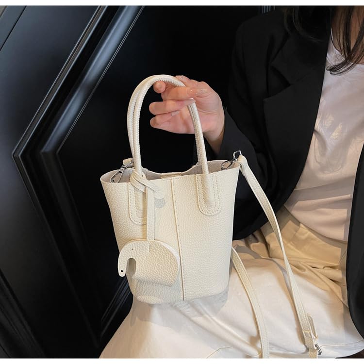 Small bucket bag Top Handle Bag for Women Vegan Leather Handbag for Women Women's Crossbody Shoulder Handba3