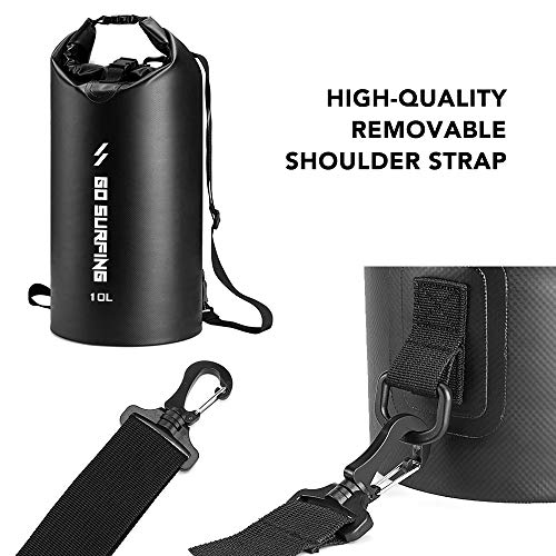 DECDEAL 5L / 10L / 20L PVC à prova d 'água saco seco rolo superior saco seco para camping caminhada