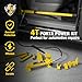 YELLOW JACKET 4 ton Porta Power Kit Hydraulic Ram Jack Pusher Puller Auto Body Frame Repair Tool with Blow Mold Carrying Storage Case for Car Repair,Truck,Farm