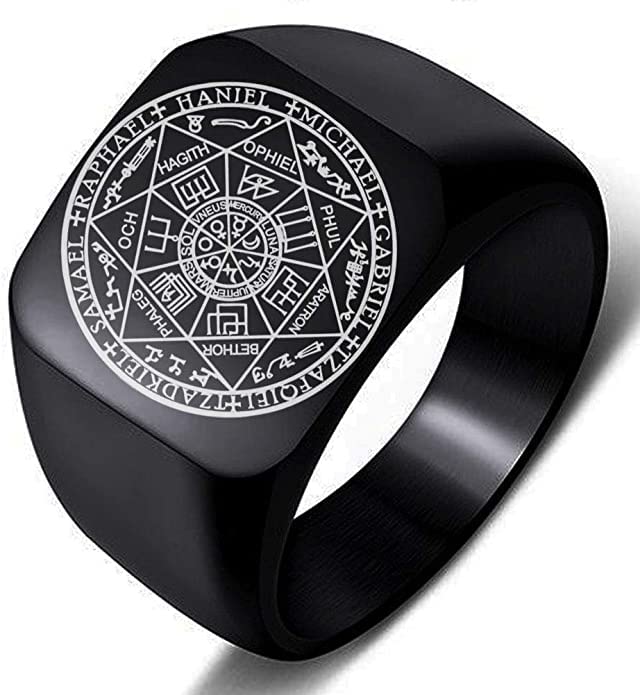 See full amazon price history chart for THE MEN THING 7PROTECT - Titanium Steel Ring | The Seals of The Seven Archangels Protection for Mens (Black Toned Size : 20) THE MEN THING 7PROTECT - Titanium Steel Ring | The Seals of The Seven Archangels Protection for Mens (Black Toned Size : 20) (B0BLT5HPWH) Amazon Price History, Amazon Price Tracker