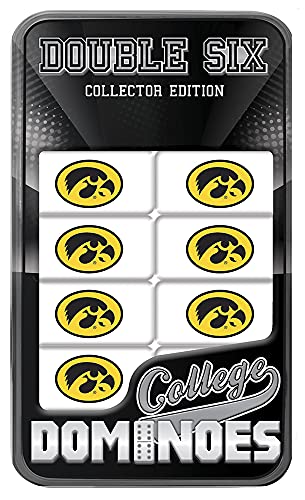 Game Day - NCAA Iowa Hawkeyes - Juego de Dominó Dobles Seis