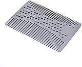 Hair Style Wallet Comb Metal Hair & Beard Slim Durable Stainless Steel Pocket Comb Anti-Static Dual Action Beard Comb