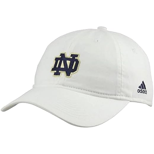 Notre Dame Fighting Irish adidas Women's White Basic Logo Slouch Adjustable Hat