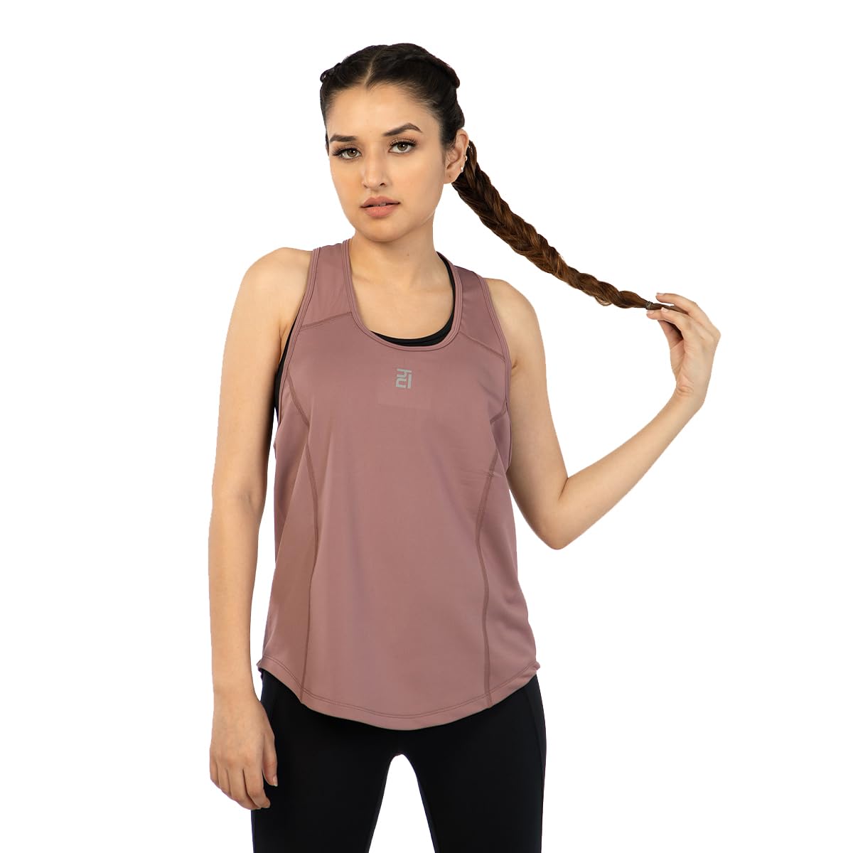 hunnit Racerback Tank Top for Women Gymwear | Yoga Tank Top for Women | Round Neck Tank Top for Low Impact Workout | 4 Way Stretch | Sweat Wicking | Activewea-picture-42