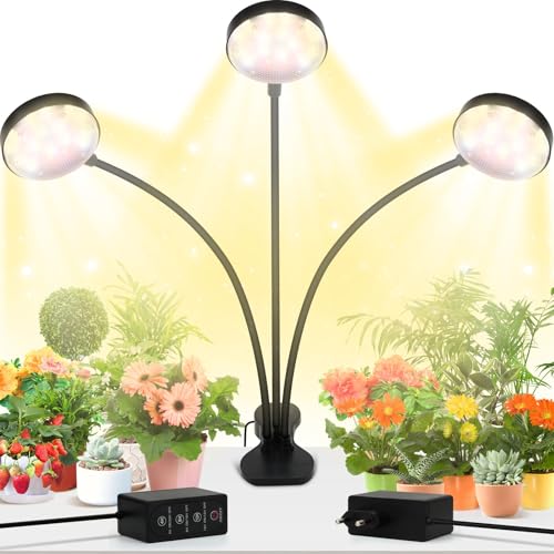 Pflanzenlampe, 75 LEDs Vollspektrum Pflanzenlampe, Clip-on Pflanz...