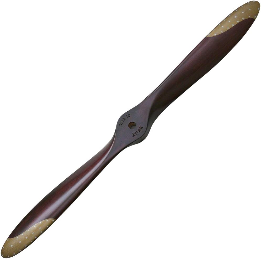 XOAR PJWWI Lance 2-Blade RC Warbird Airplane Propeller Wood Scale Prop for WWI Gas RC Planes (Dark, 30x10)