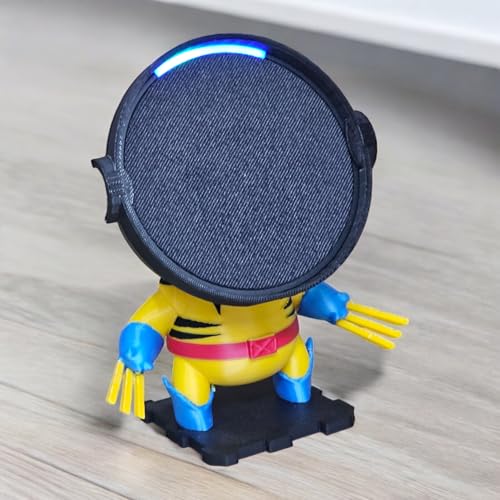 Suporte Alexa Echo Dot POP Wolverine - Presente, decoração criativa, escultura, miniatura