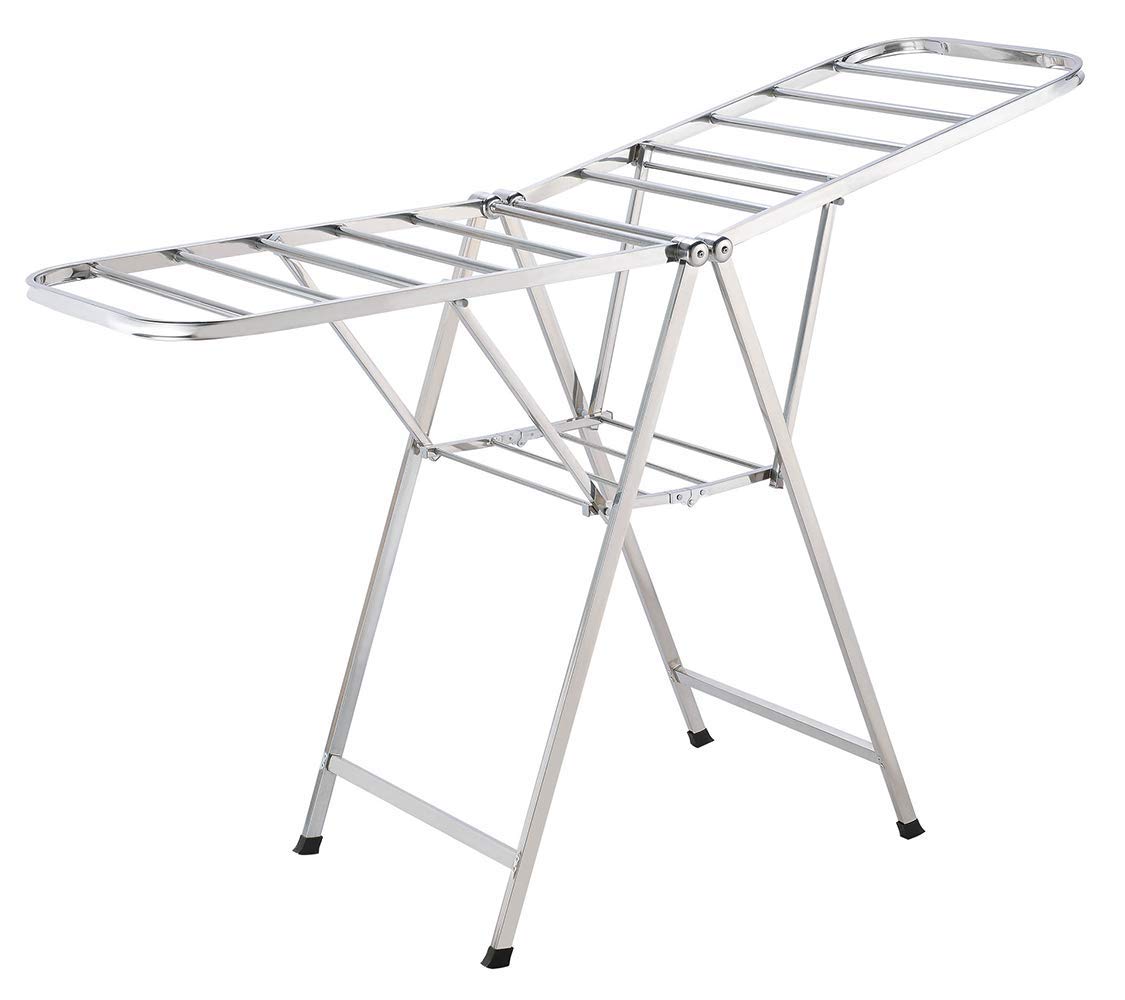 Séchoir à linge pliable en inox pour balcon et intérieur