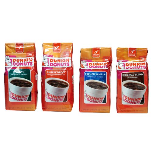 DUNKIN' ダンキンコーヒー フレーバー4種セット Amazon | Dunkin coffee ダンキン ドーナツ コーヒー （4パック